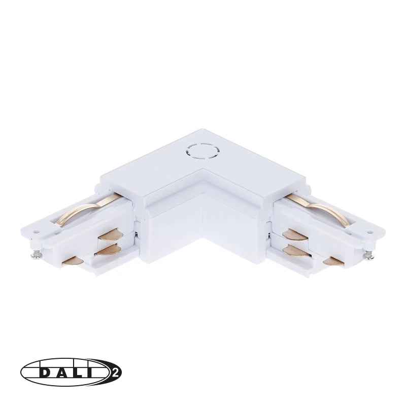 3-Fase Rail DALI L-Vorm Connector Outside