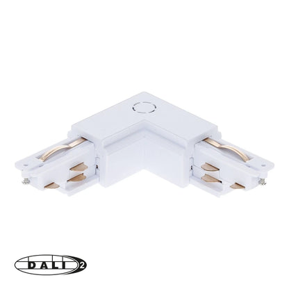 3-Fase Rail DALI L-Vorm Connector Outside