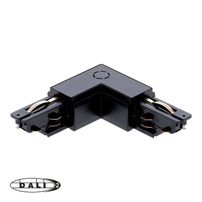 3-Fase Rail DALI L-Vorm Connector Outside