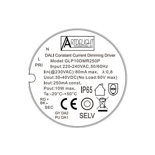 DALI driver 7,5-10W 30-40V